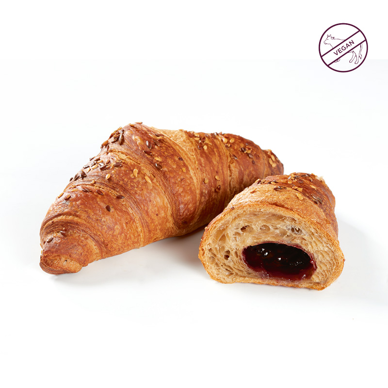 Veganes Blaubeer Croissant