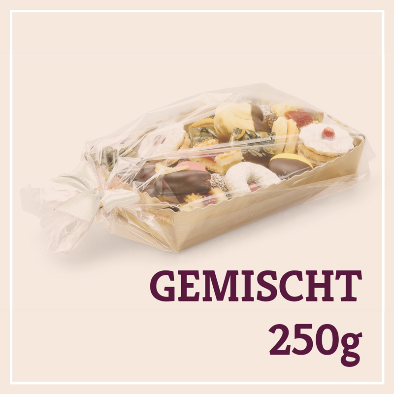 Heiss & Süß - Teebäckerei gemischt 250g in der Goldschale