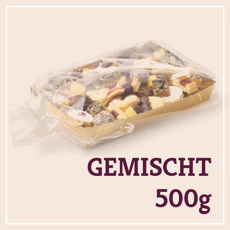 Heiss & Süß - Teebäckerei gemischt 500g in der Goldschale